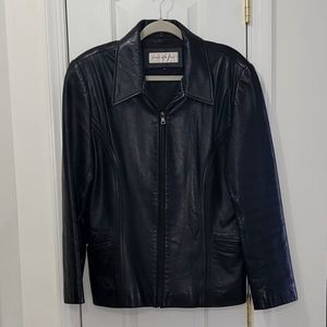 Jones New York Leather Jacket, Medium $15